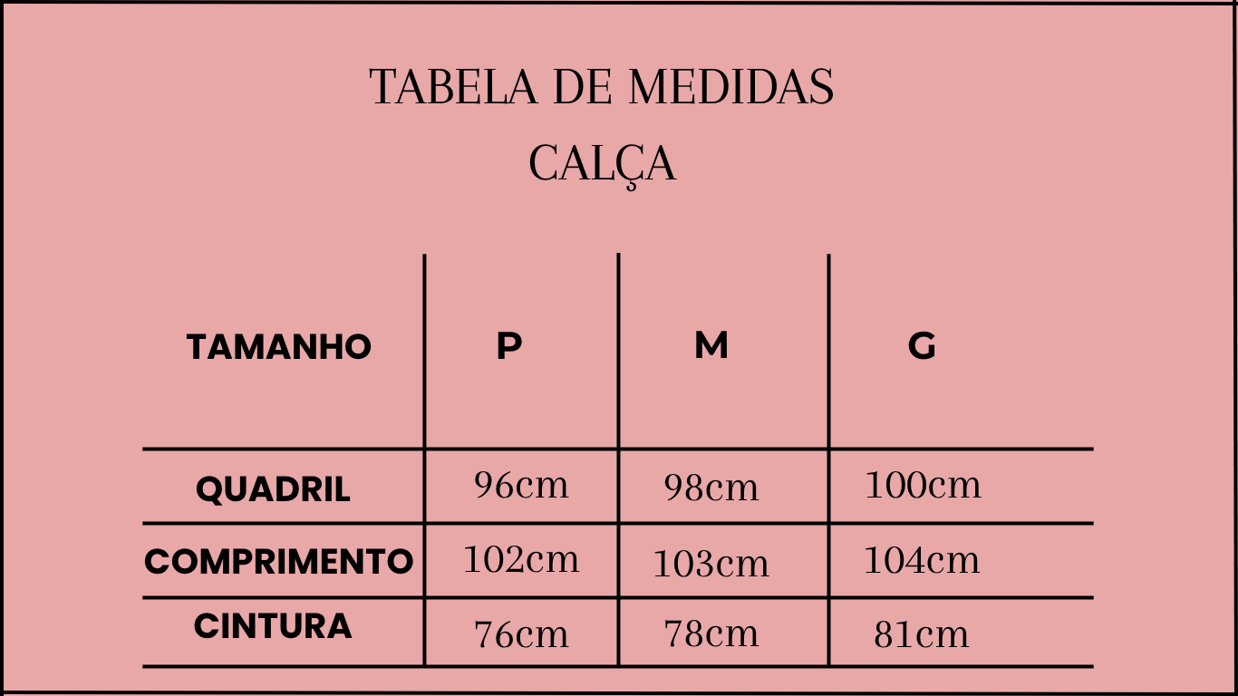 TABELA CHOCOLATE